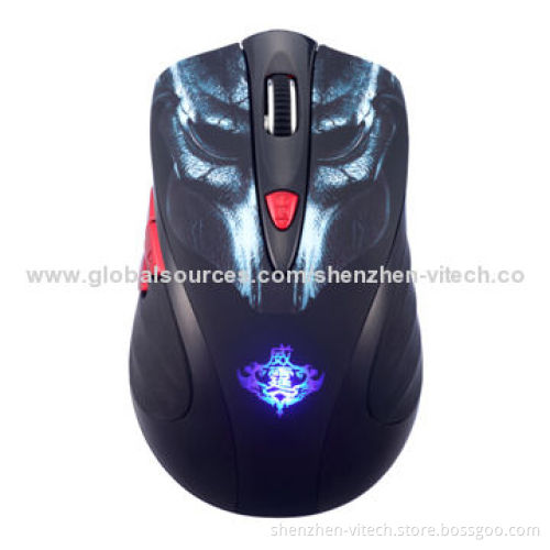 Computer Accessory/Wired Game Mouse, 6D Button with LED Lighting, FCC, CE MarksNew